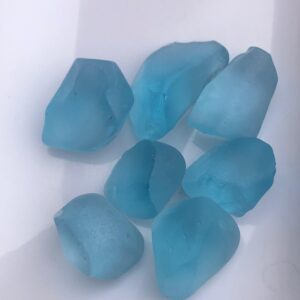 Faceted Rough Natural Swiss Blue Topaz