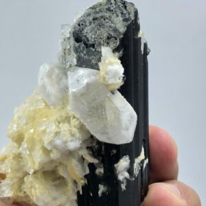 Stunning Multi-Mineral Specimen – Tourmaline with Cleavelandite, Quartz & Fluorite Cubes