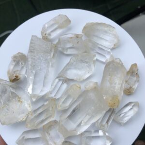 Clear Quartz Facet Rough Crystal Lot from Buner, Khyber Pakhtunkhwa, Pakistan – 252 Grams